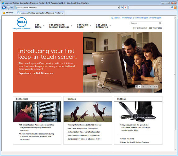 戴尔电脑品牌网站