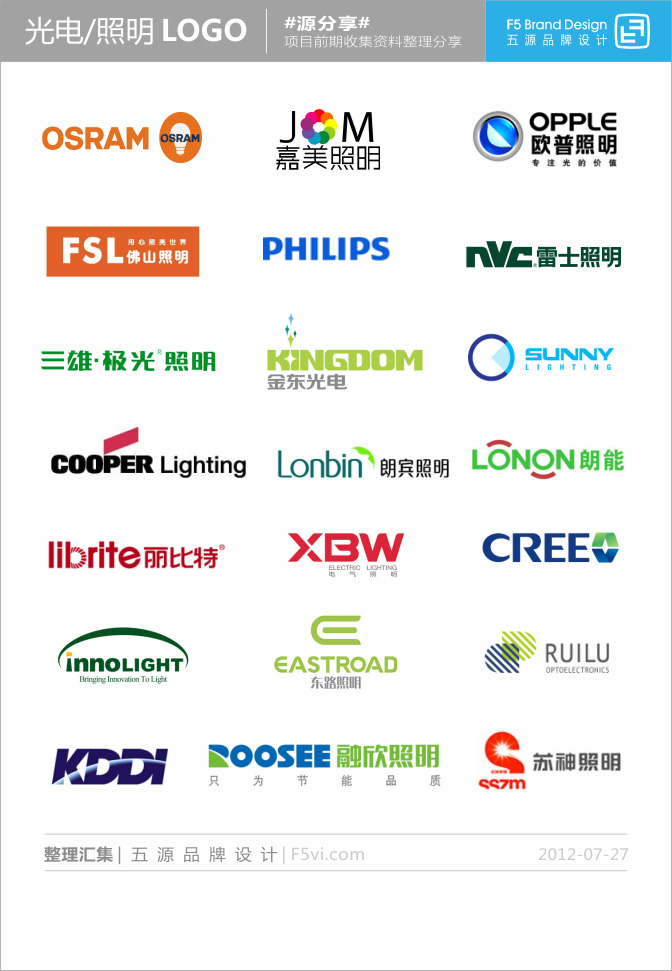 源分享|光电照明logo设计资料分享
